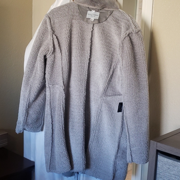 Cole Haan Signature grey sheerling coat - Picture 8 of 9